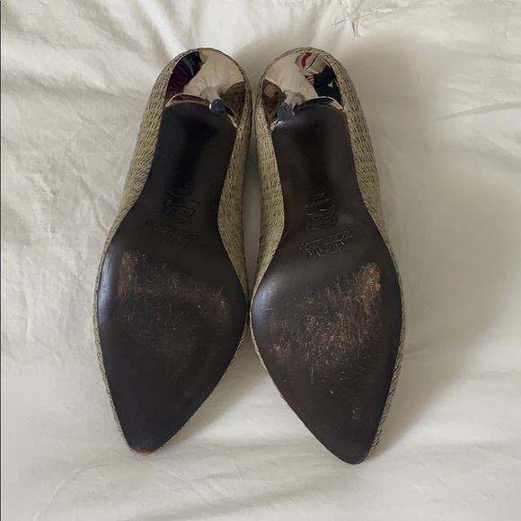 SOLD Kathryn Amberleigh Raffia Stilettos size 8 - Picture 4 of 8